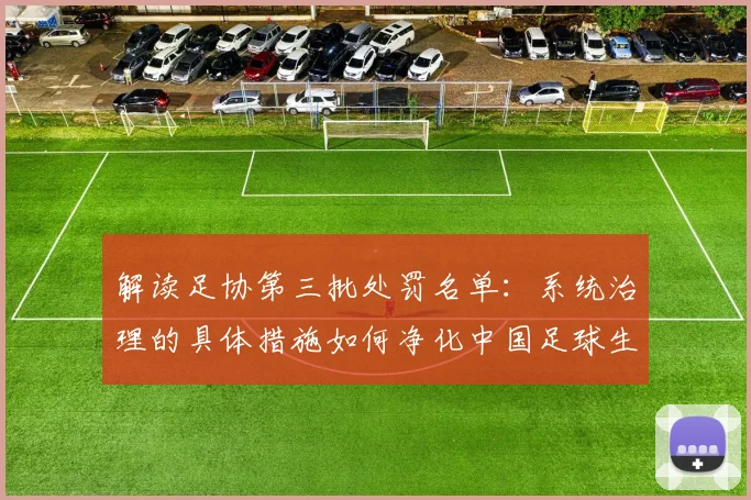 解读足协第三批处罚名单：系统治理的具体措施如何净化中国足球生态